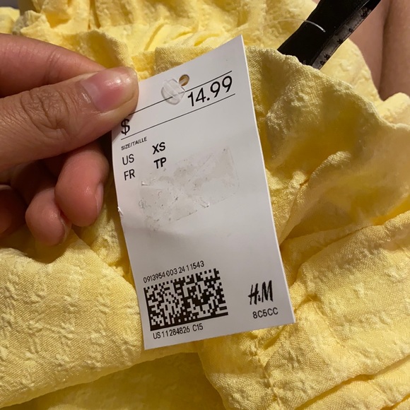 H&M Yellow summer shirt - Picture 2 of 2